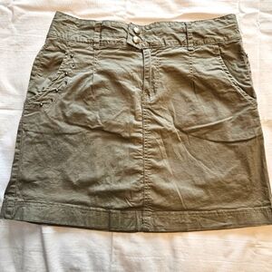 Olive Green Skirt With Shorts 11